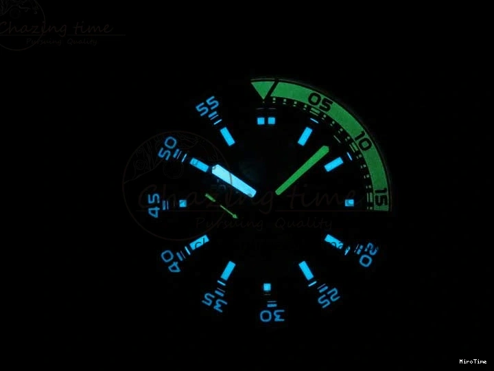 MIROTIME 0216 Aquatimer Chrono IW376702 SS BLS 1:1 Best Edition Black Dial on Black Rubber Strap A WellDesigned 7105